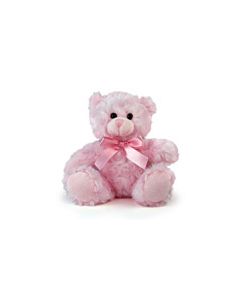 Pink Fluffy Bear - 6" 