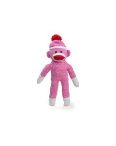 8" Sock Monkey - Pink
