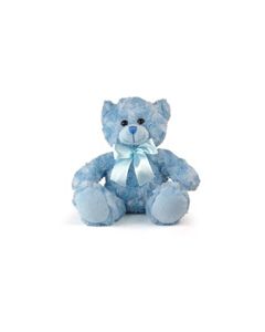 Blue Fluffy Bear - 9"