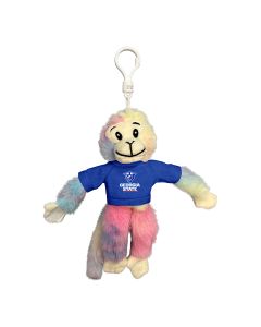 Tie-Dye Velcro Monkey Keychain