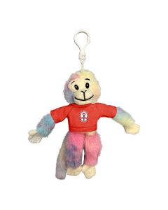 Tie-Dye Velcro Monkey Keychain