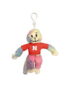 Tie-Dye Velcro Monkey Keychain