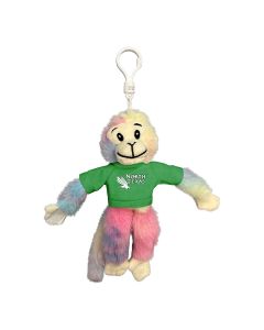 Tie-Dye Velcro Monkey Keychain