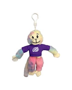 Tie-Dye Velcro Monkey Keychain