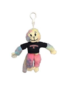 Tie-Dye Velcro Monkey Keychain