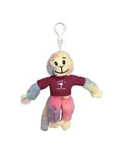 Tie-Dye Velcro Monkey Keychain