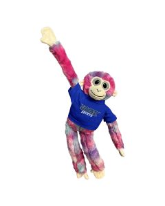 18" Tie-Dye Velcro Monkey