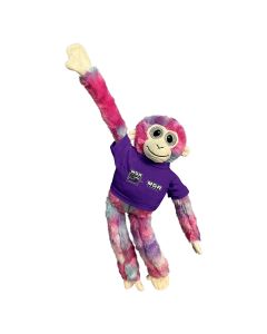18" Tie-Dye Velcro Monkey