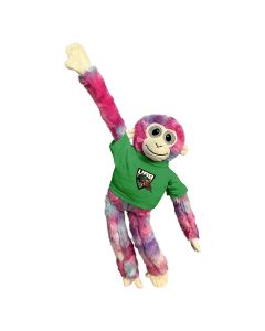 18" Tie-Dye Velcro Monkey