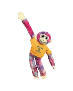18" Tie-Dye Velcro Monkey
