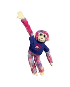 18" Tie-Dye Velcro Monkey