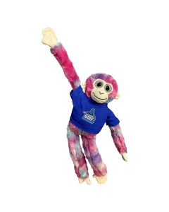 18" Tie-Dye Velcro Monkey