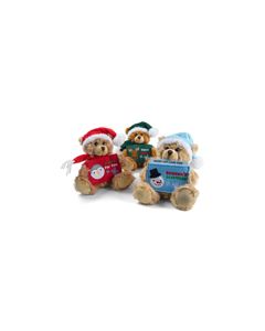 Xmas Bears W/Card Holders  (3 Asst, 8")