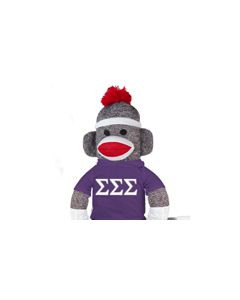 Sigma Sigma Sigma Sock Monkey - 40"