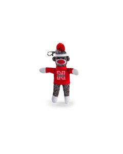 Nebraska Sock Monkey Keychain