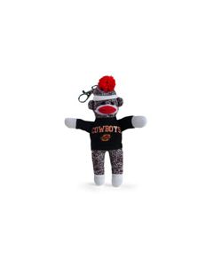 Oklahoma State Sock Monkey Keychain