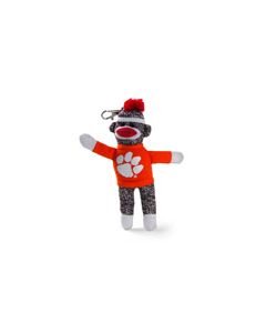 Clemson Sock Monkey Keychain