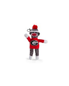 Georgia Sock Monkey Keychain