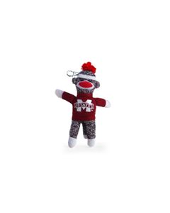 Mississippi State Sock Monkey Keychain