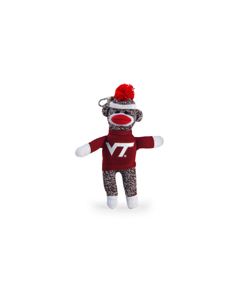 Virginia Tech Sock Monkey Keychain