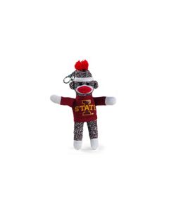 Iowa State Sock Monkey Keychain