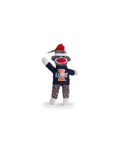 Illinois Sock Monkey Keychain