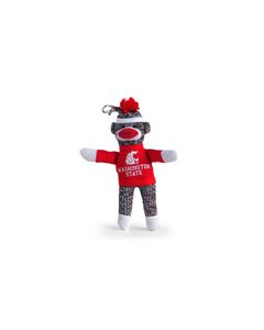 Washington State Sock Monkey Keychain