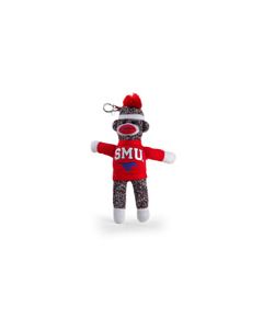 SMU Sock Monkey Keychain