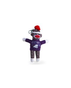 TCU Sock Monkey Keychain