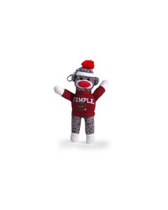 Temple Sock Monkey Keychain