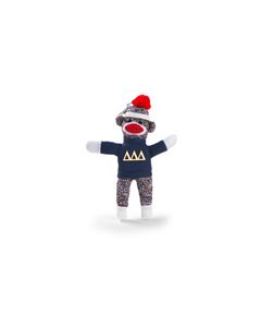 Delta Delta Delta Sock Monkey Kc  (4")