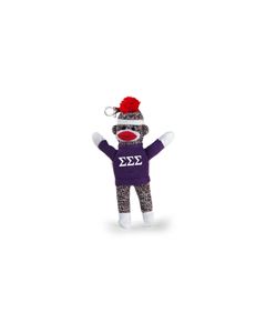 Sigma Sigma Sigma Sock Monkey Kc  (4")