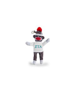 Zeta Tau Alpha Sock Monkey Kc  (4")