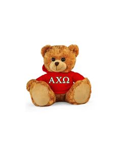 Alpha Chi Omega Hoodie Bear - 11"