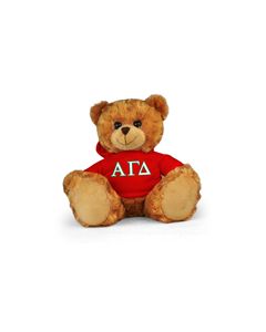 Alpha Gamma Delta Hoodie Bear - 11"