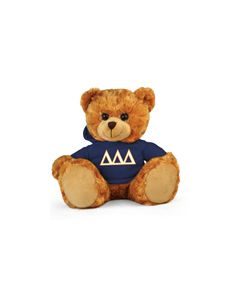 Delta Delta Delta Hoodie Bear - 11"