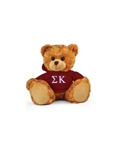 Sigma Kappa Hoodie Bear - 11"