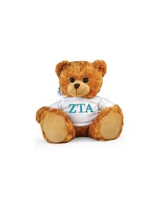 Zeta Tau Alpha Hoodie Bear - 11"