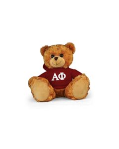 Alpha Phi Hoodie Bear - 11"