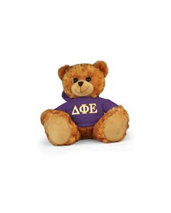 Delta Phi Epsilon Hoodie Bear - 11"