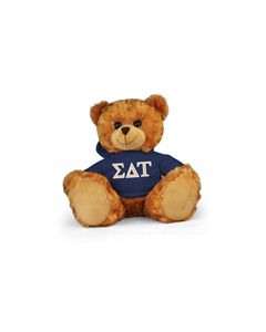 Sigma Delta Tau Hoodie Bear - 11"