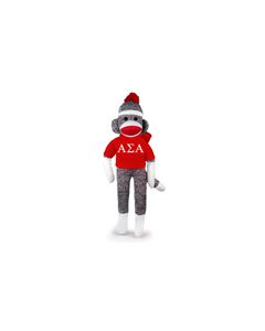 Alpha Sigma Alpha Sock Monkey - 20"