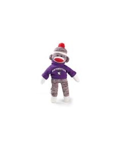 Northwestern Sock Monkey  8in