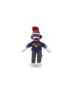 Georgia Tech Sock Monkey  8in