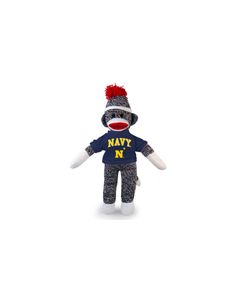 Naval Academy Sock Monkey  8in