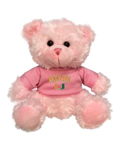Miami Plush Pink Bear 6"