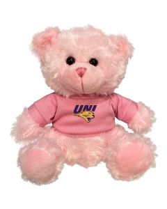 Northern Iowa Plush Pink Bear 6"