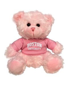 Boston University Plush Pink Bear 6"