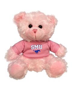 SMU Plush Pink Bear 6"