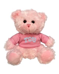 TCU Plush Pink Bear 6"
